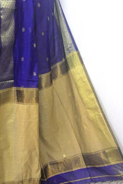 blue handloom saree