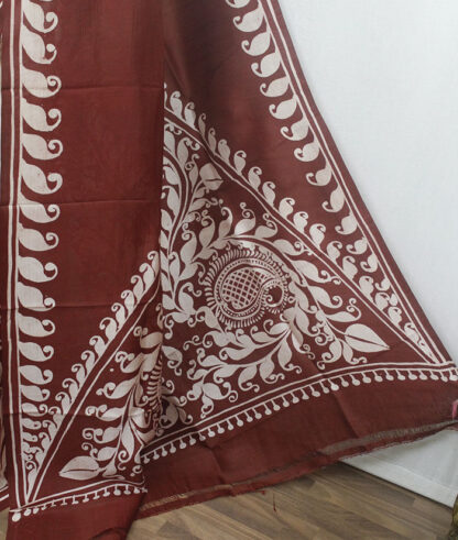 alpana batik silk saree