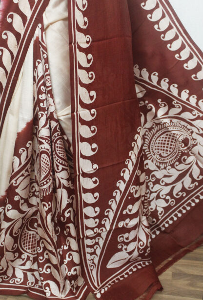 kalka batik pure silk saree